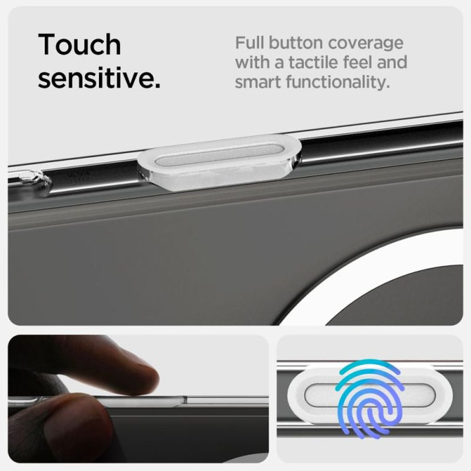 Spigen - Puzdro Ultra Hybrid "T" s MagSafe pre iPhone 16 Pro Max, biela