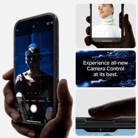 Spigen - Puzdro Ultra Hybrid "T" s MagSafe pre iPhone 16, Frost Black