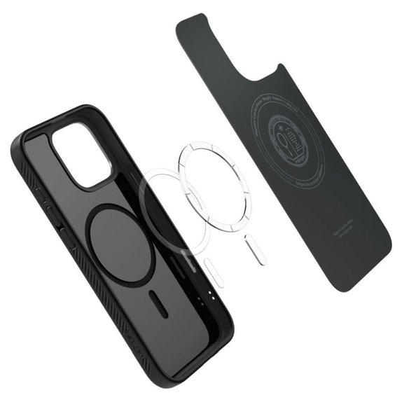 Spigen - Puzdro Liquid Air "T" s MagSafe pre iPhone 16 Pro, Matte Black