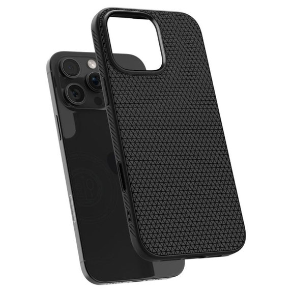 Spigen - Puzdro Liquid Air "T" s MagSafe pre iPhone 16 Pro, Matte Black