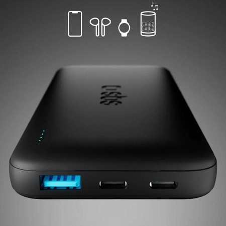 SBS - PowerBank 10000mAh, 10W, Infinity, LiFePO4, USB-C/USB-A, čierna