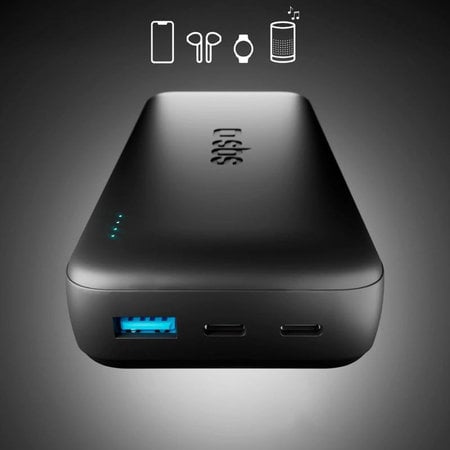 SBS - PowerBank 20000mAh, 10W, Infinity, LiFePO4, USB-C/USB-A, čierna