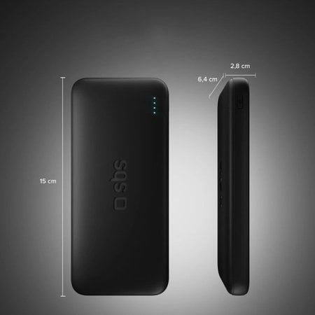 SBS - PowerBank 20000mAh, 10W, Infinity, LiFePO4, USB-C/USB-A, čierna