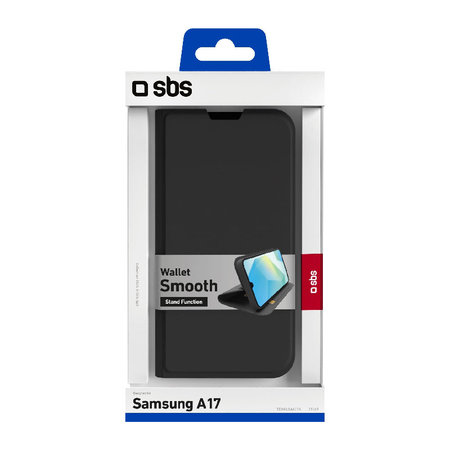 SBS - Puzdro Book Wallet Smooth pre Samsung Galaxy A17 5G, čierna