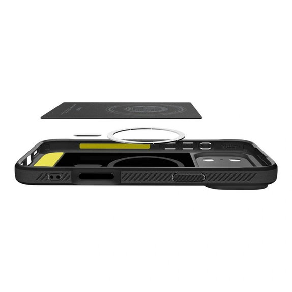 Spigen - Puzdro Rugged Armor s MagSafe pre iPhone 17 Pro Max, Matte Black