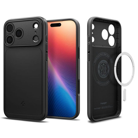 Spigen - Puzdro Thin Fit s MagSafe pre iPhone 17 Pro Max, čierna