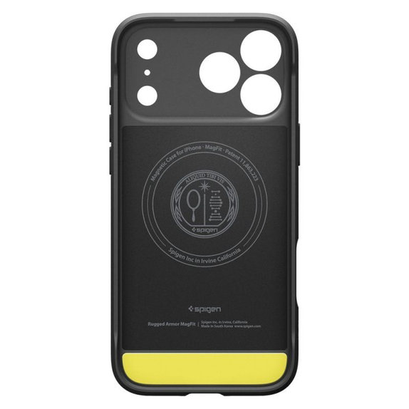Spigen - Puzdro Rugged Armor s MagSafe pre iPhone 17 Pro, Matte Black