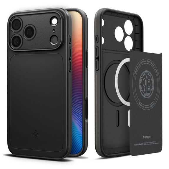 Spigen - Puzdro Thin Fit s MagSafe pre iPhone 17 Pro, čierna