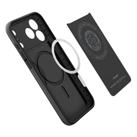Spigen - Puzdro Thin Fit s MagSafe pre iPhone 17 Pro, čierna