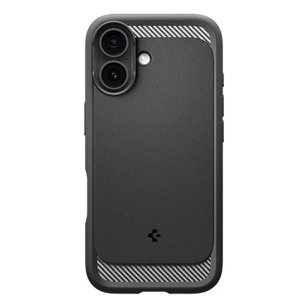 Spigen - Puzdro Rugged Armor s MagSafe pre iPhone 17, Matte Black