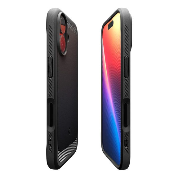 Spigen - Puzdro Rugged Armor s MagSafe pre iPhone 17, Matte Black