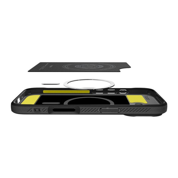 Spigen - Puzdro Rugged Armor s MagSafe pre iPhone 17, Matte Black