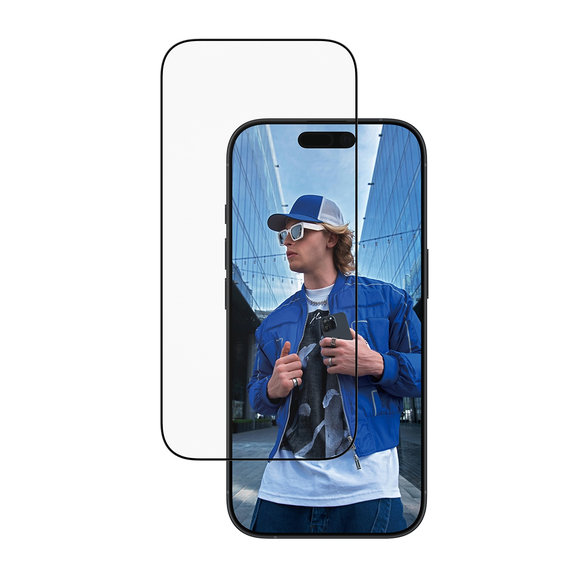 Tvrdené sklo UWF s aplikátorom pre iPhone 17/16 Pro, Čierna, PanzerGlass
