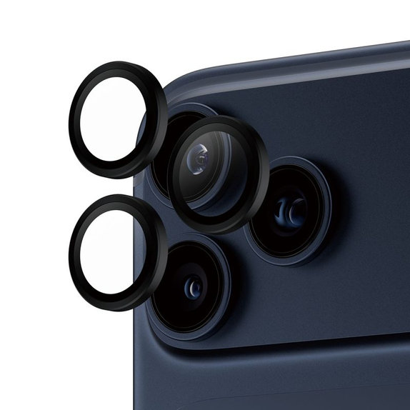 PanzerGlass - Ochranný kryt objektívu Hoops pre iPhone 17 Pro Max/17 Pro/16 Pro Max/16 Pro, čierna