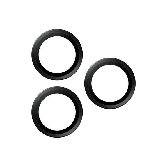 PanzerGlass - Ochranný kryt objektívu Hoops pre iPhone 17 Pro Max/17 Pro/16 Pro Max/16 Pro, čierna