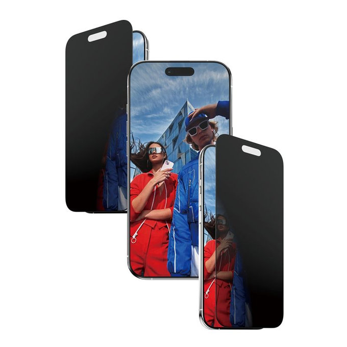 PanzerGlass - Tvrdené sklo UWF 2-Way Privacy s aplikátorom pre iPhone 17 Air, čierna