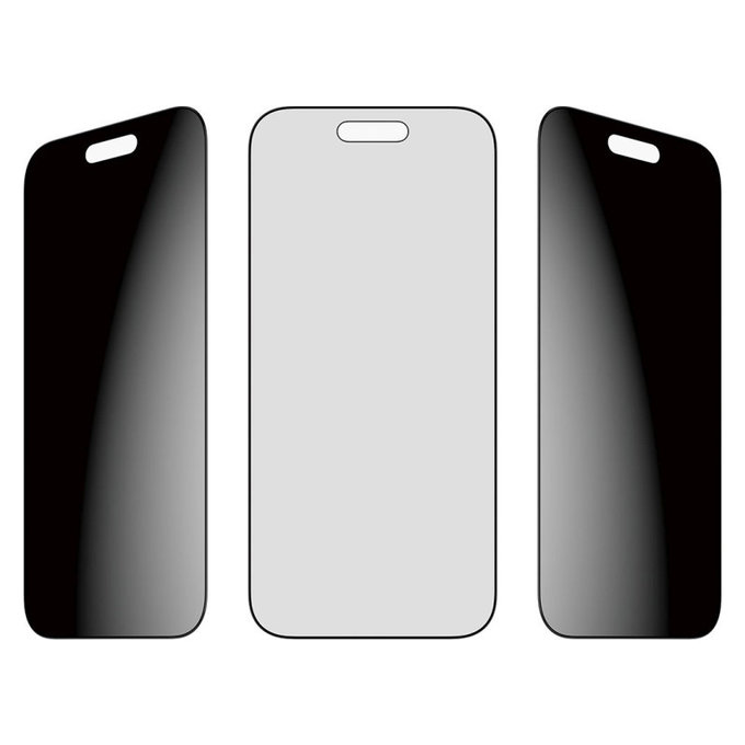 Tvrdené sklo UWF 2-Way Privacy s aplikátorom pre iPhone 17 Air, Čierna, PanzerGlass