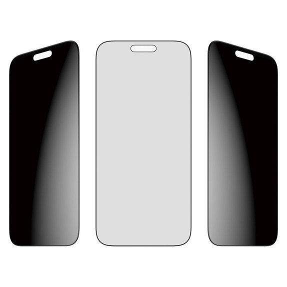 Tvrdené sklo UWF 2-Way Privacy s aplikátorom pre iPhone 17 Pro Max, Čierna, PanzerGlass