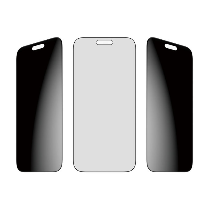 Tvrdené sklo UWF 2-Way Privacy s aplikátorom pre iPhone 17 Pro Max, Čierna, PanzerGlass