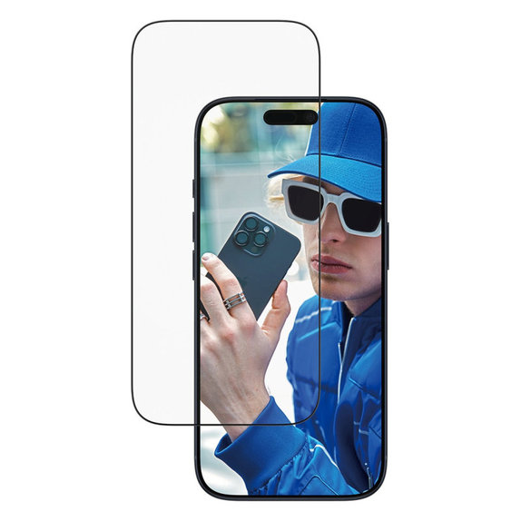 Tvrdené sklo UWF s aplikátorom pre iPhone 17 Pro, Čierna, PanzerGlass