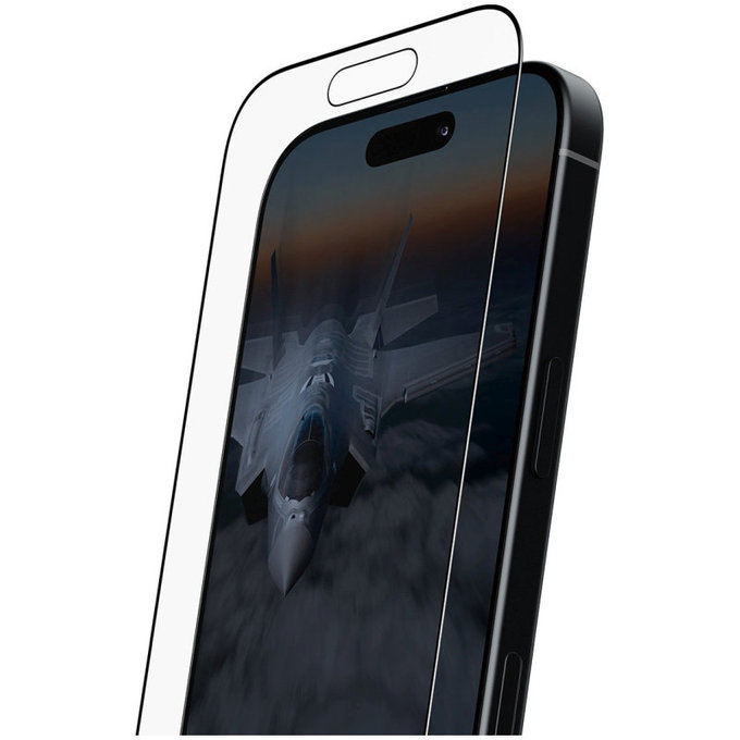 Tvrdené sklo UWF Stealth s Fastfit pre iPhone 17/16 Pro, Čierna, PanzerGlass