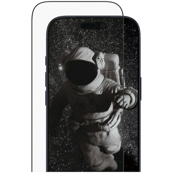 Tvrdené sklo UWF Ceramic II s aplikátorom pre iPhone 17 Pro, Čierna, PanzerGlass