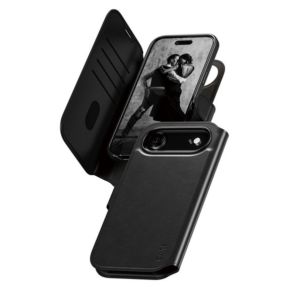 Puzdro Wallet Tango Two-In-One s MagSAFE by PanzerGlass pre iPhone Air, Čierna, PanzerGlass