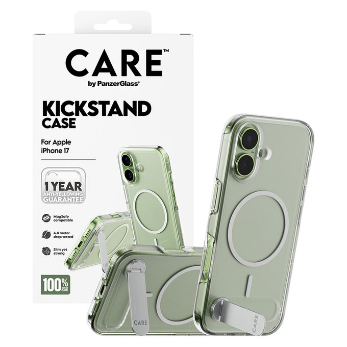 Puzdro Kickstand pre iPhone 17, Transparentná, PanzerGlass