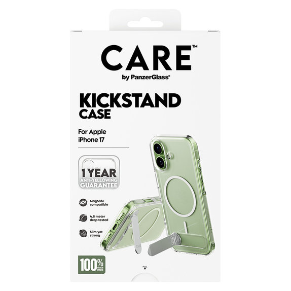 Puzdro Kickstand pre iPhone 17, Transparentná, PanzerGlass