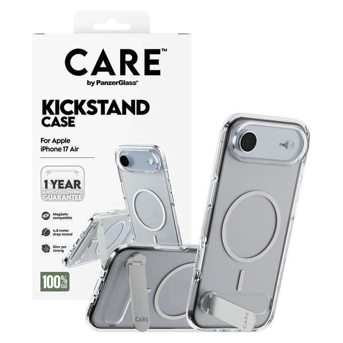 Puzdro Kickstand pre iPhone Air, Transparentná, PanzerGlass