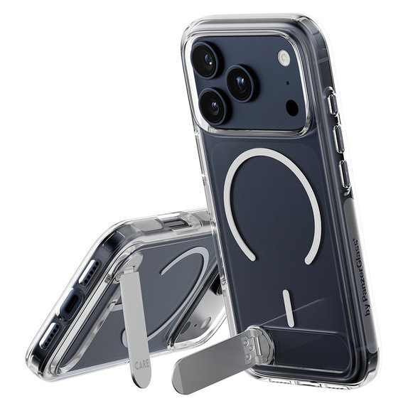 Puzdro Kickstand pre iPhone 17 Pro, Transparentná, PanzerGlass