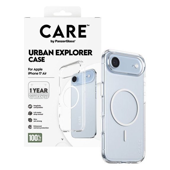Puzdro Urban Explorer s MagSafe pre iPhone Air, Biela, CARE