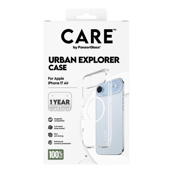 Puzdro Urban Explorer s MagSafe pre iPhone Air, Biela, CARE