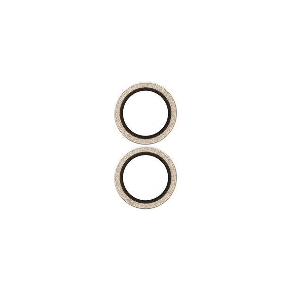 Ochranný kryt objektívu Hoops pre iPhone 17/16 Plus/16, Glitter Gold, PanzerGlass