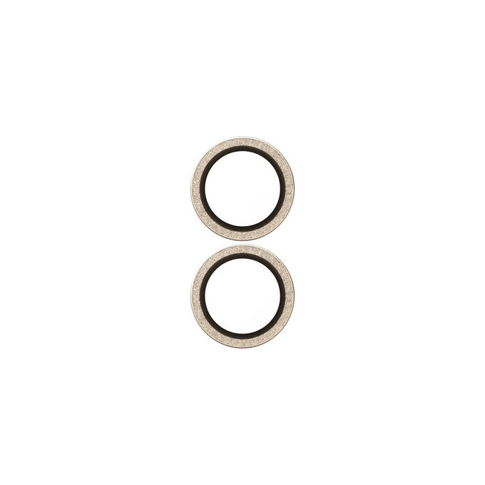 Ochranný kryt objektívu Hoops pre iPhone 17/16 Plus/16, Glitter Gold, PanzerGlass