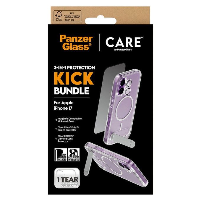 Bundle 3v1 Kick pre iPhone 17, PanzerGlass