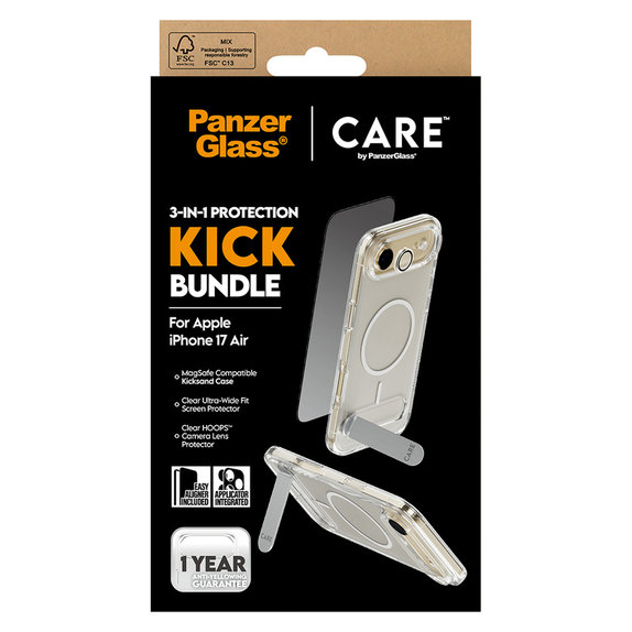 Bundle 3v1 Kick pre iPhone Air, PanzerGlass