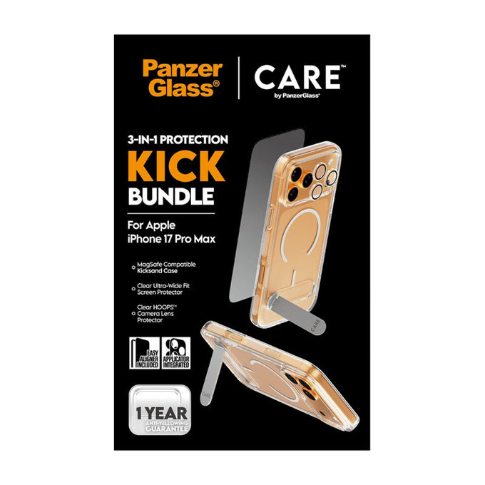 Bundle 3v1 Kick pre iPhone 17 Pro Max, PanzerGlass
