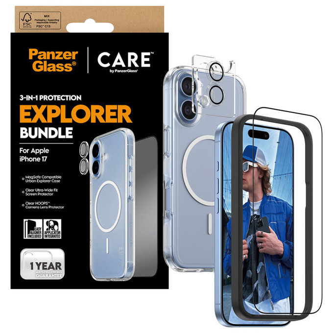 Bundle 3v1 Explorer pre iPhone 17, PanzerGlass