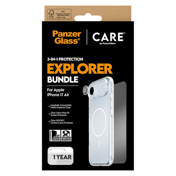 Bundle 3v1 Explorer pre iPhone Air, PanzerGlass