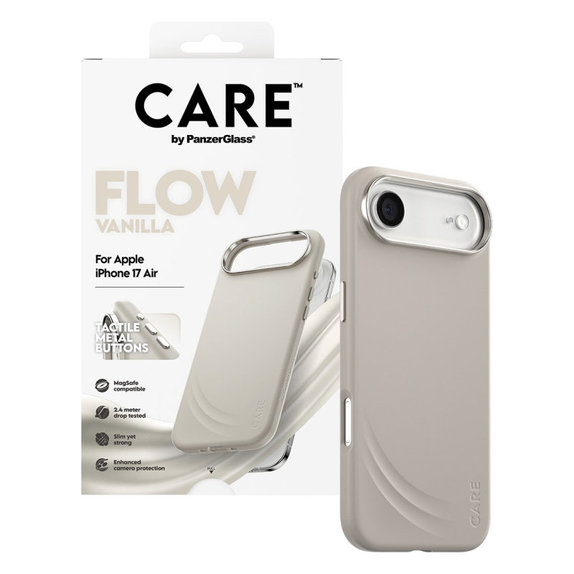 Puzdro FLOW s MagSafe pre iPhone Air, Vanilla, CARE