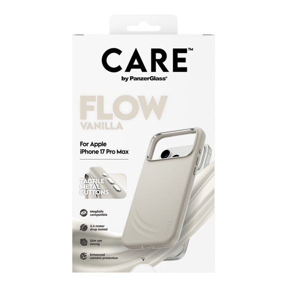 Puzdro FLOW s MagSafe pre iPhone 17 Pro Max, Vanilla, CARE