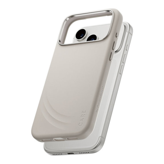 Puzdro FLOW s MagSafe pre iPhone 17 Pro Max, Vanilla, CARE