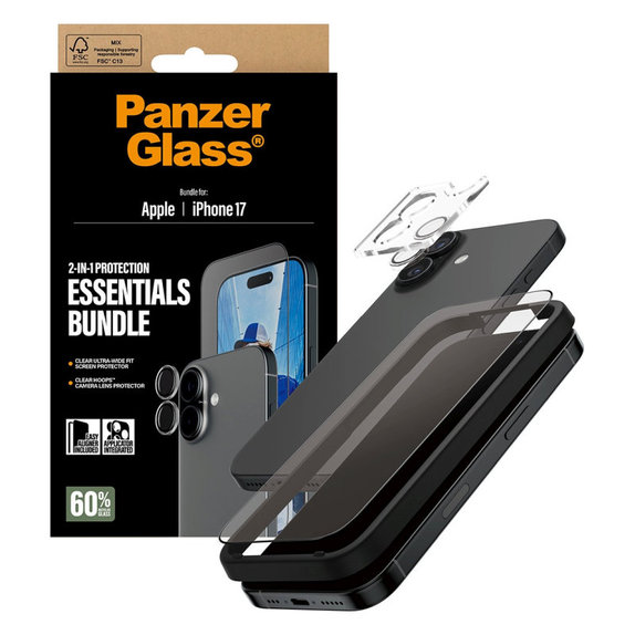 Bundle Essentials 2v1 pre iPhone 17, PanzerGlass