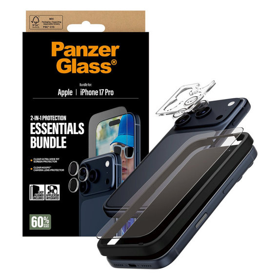 Bundle Essentials 2v1 pre iPhone 17 Pro, PanzerGlass