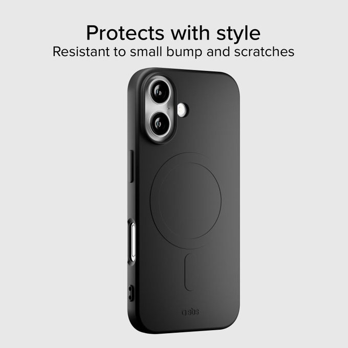 SBS - Puzdro Instinct Mag kompatibilné s MagSafe pre iPhone 17, čierna