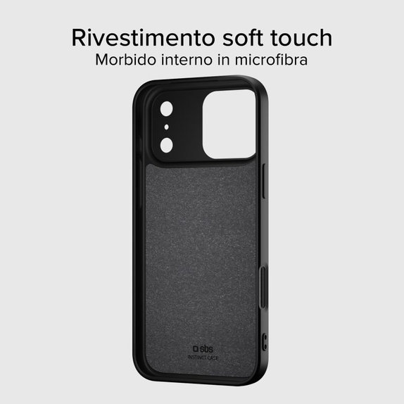SBS - Puzdro Instinct Mag kompatibilné s MagSafe pre iPhone 17 Pro, čierna