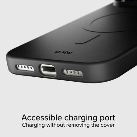 SBS - Puzdro Instinct Mag kompatibilné s MagSafe pre iPhone 17 Pro, čierna