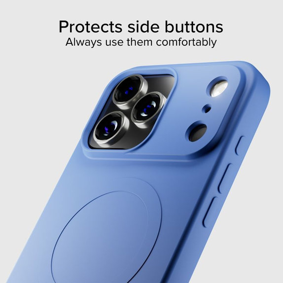 SBS - Puzdro Instinct Mag kompatibilné s MagSafe pre iPhone 17 Pro, modrá