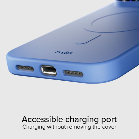 SBS - Puzdro Instinct Mag kompatibilné s MagSafe pre iPhone 17 Pro, modrá